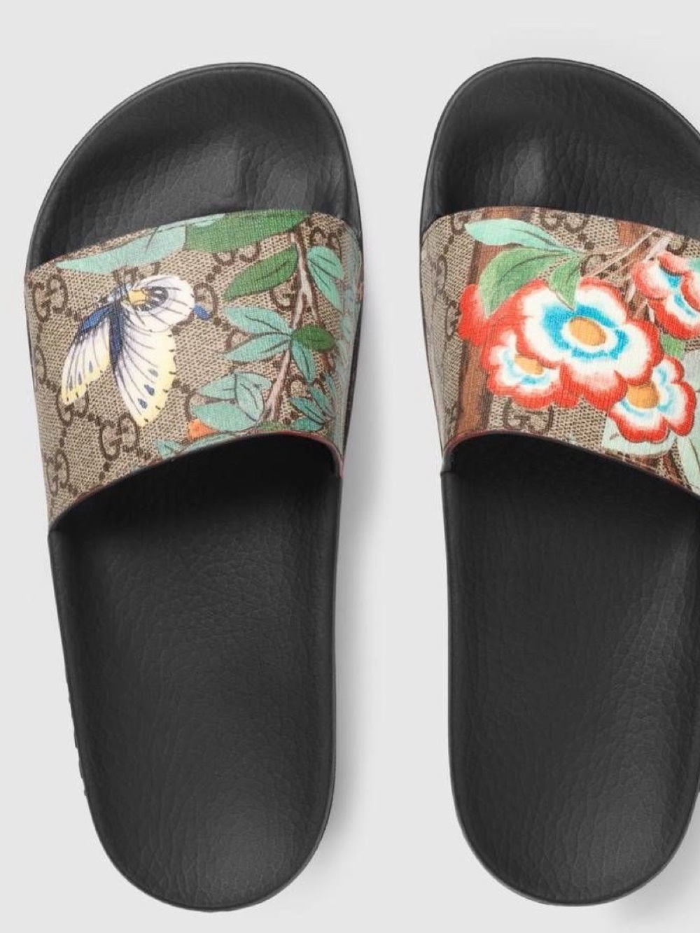 Gucci Tian Bloom Flora Bird Slides